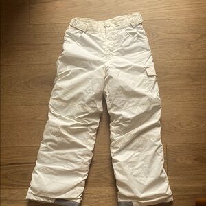 Columbia Kids White Snow Pants